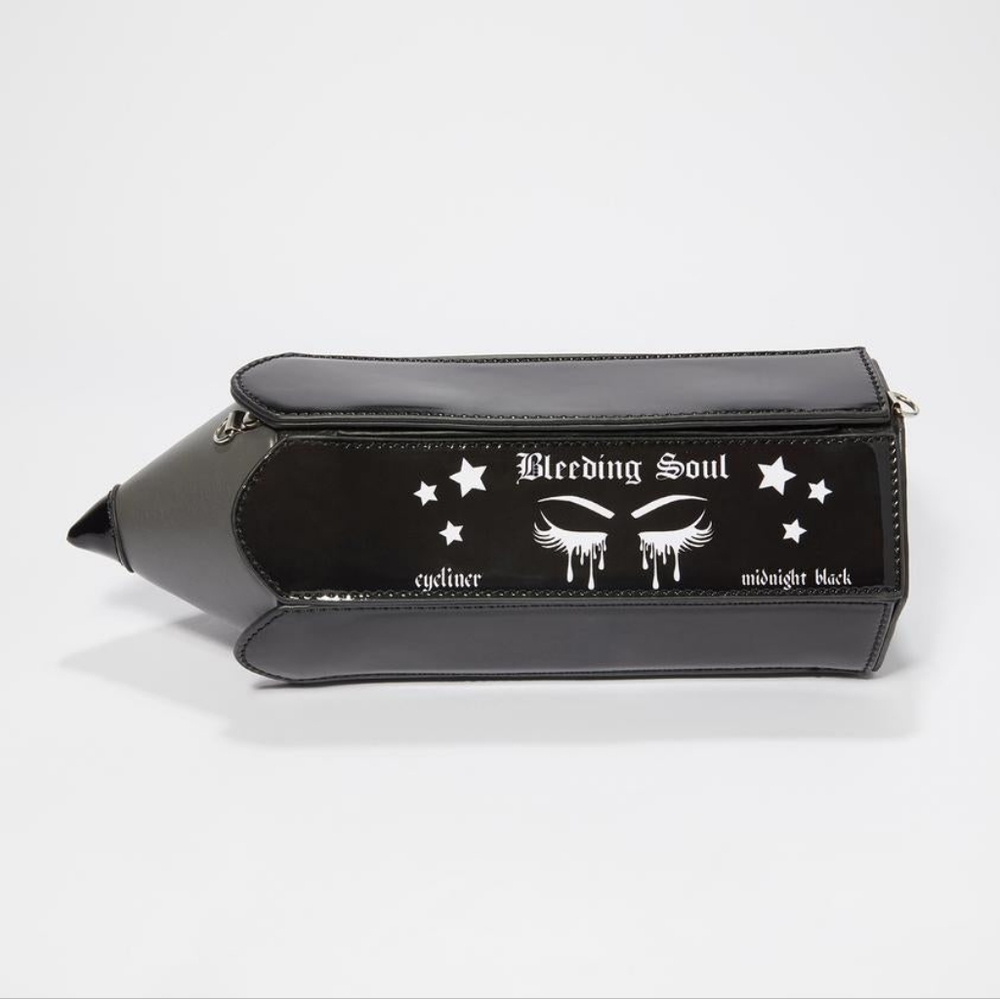 Dollskill Current Mood Bleeding Soul Eyeliner Pencil Goth Crossbody Bag Purse BN
